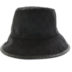 Gucci GG Plaid Reversible Bucket Hat Black White — view 6