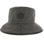 Gucci GG Plaid Reversible Bucket Hat Black White — view 3