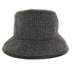 Gucci GG Plaid Reversible Bucket Hat Black White — view 5