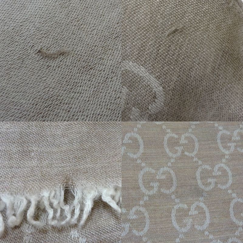 Gucci Scarf Silk Beige — view 6