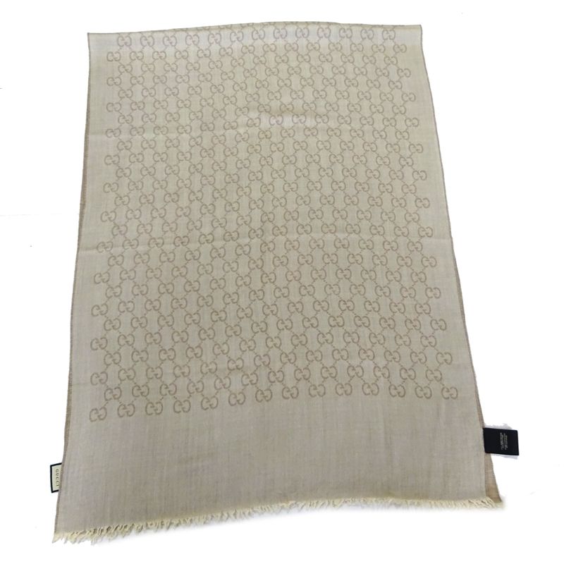 Gucci Scarf Silk Beige — view 4