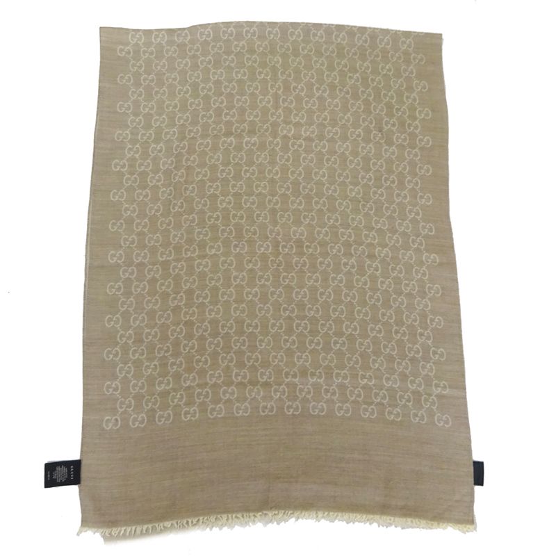 Gucci Scarf Silk Beige — view 2