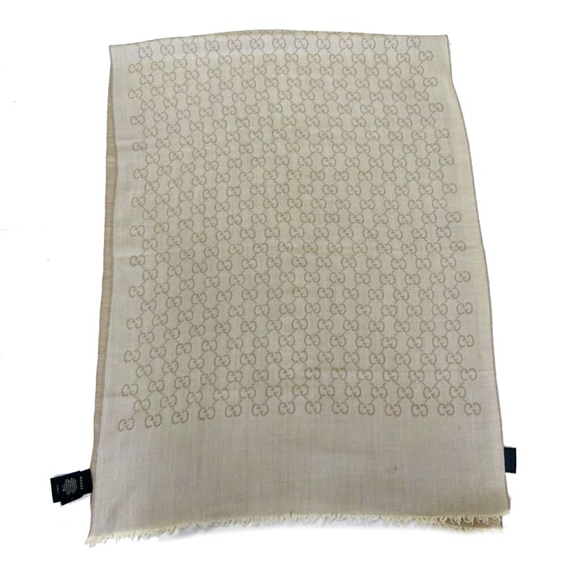Gucci Scarf Silk Beige — view 3
