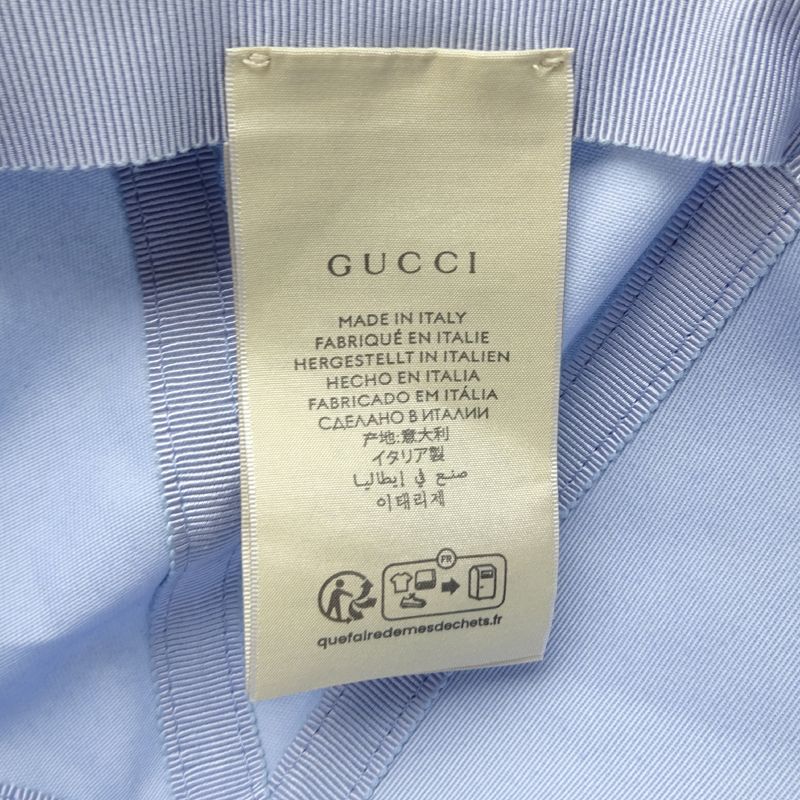 Gucci Cap Cotton Blue — view 8