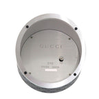 Gucci Table Clock 210 Black SS Leather Dial Quartz — view 3
