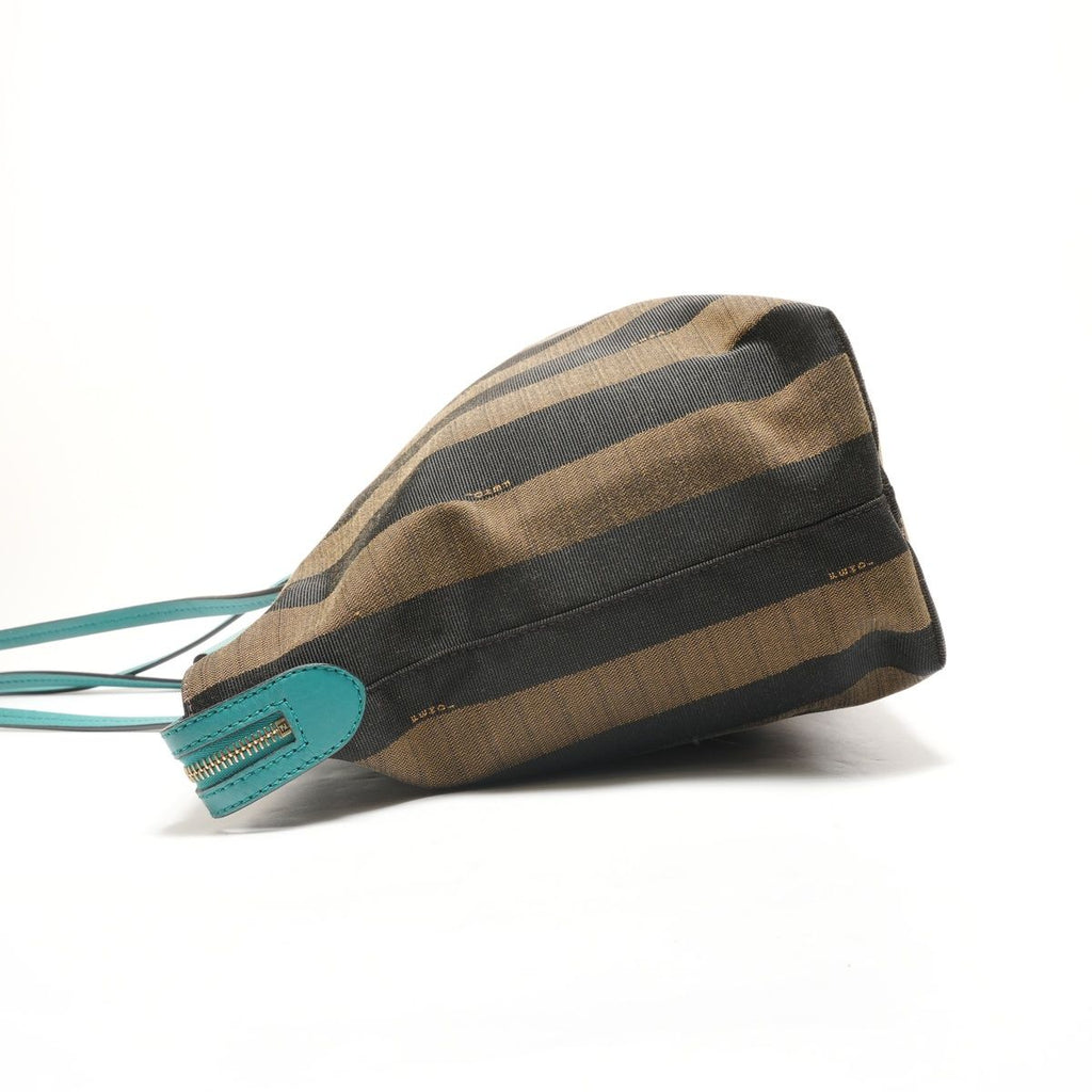 Fendi Shoulder Bag Pecan Canvas Leather — view 3