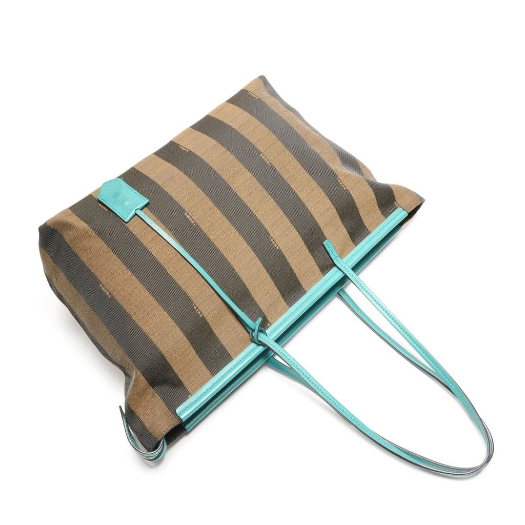 Fendi Shoulder Bag Pecan Canvas Leather — view 8