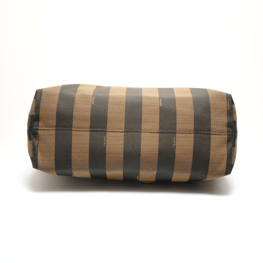 Fendi Shoulder Bag Pecan Canvas Leather — view 7