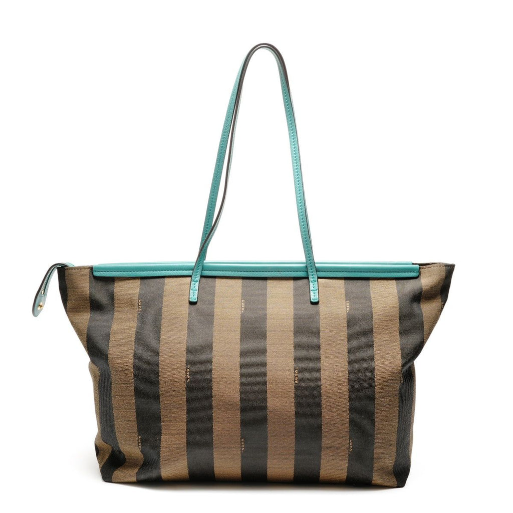 Fendi Shoulder Bag Pecan Canvas Leather — view 2