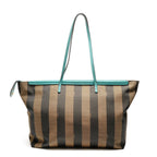 Fendi Shoulder Bag Pecan Canvas Leather — view 2