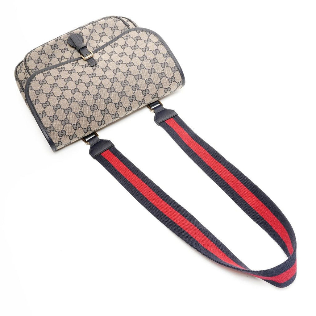 Gucci Shoulder Bag GG Canvas Navy — view 9