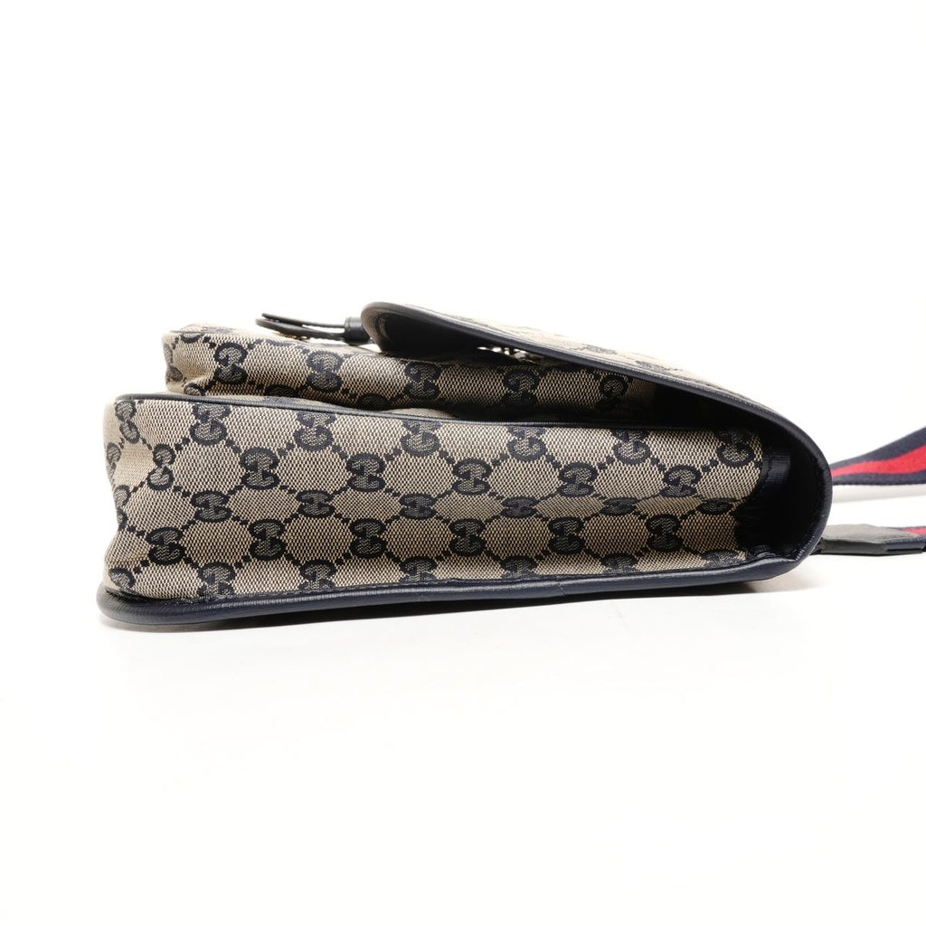 Gucci Shoulder Bag GG Canvas Navy — view 4
