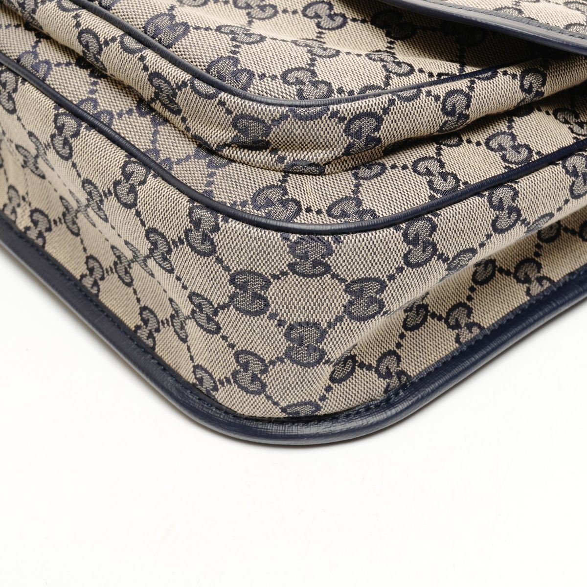 Gucci Shoulder Bag GG Canvas Navy — view 6