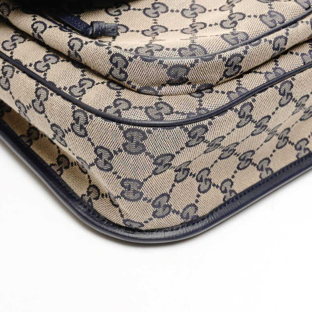 Gucci Shoulder Bag GG Canvas Navy — view 5