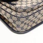 Gucci Shoulder Bag GG Canvas Navy — view 5