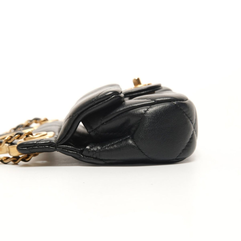 Chanel Shoulder Bag Quilted Chain Clutch Mini Wallet Card — view 3
