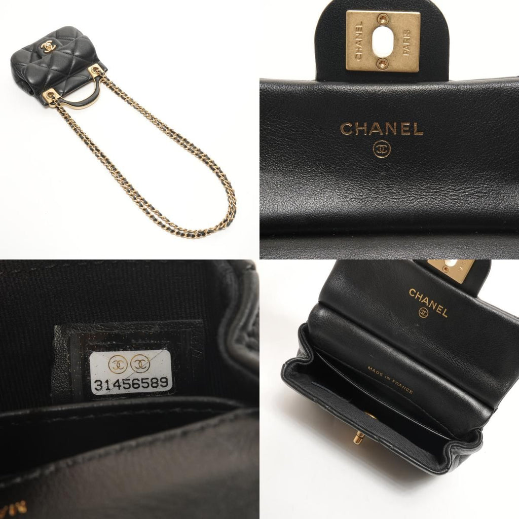 Chanel Shoulder Bag Quilted Chain Clutch Mini Wallet Card — view 9