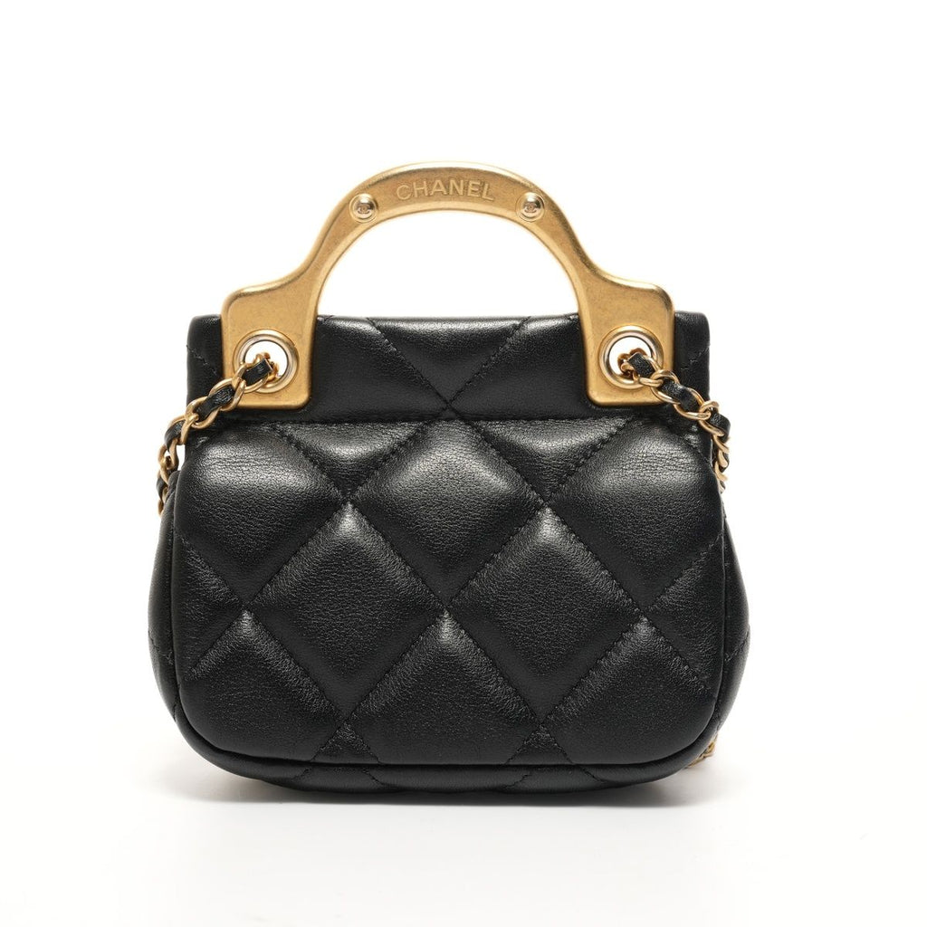 Chanel Shoulder Bag Quilted Chain Clutch Mini Wallet Card — view 2