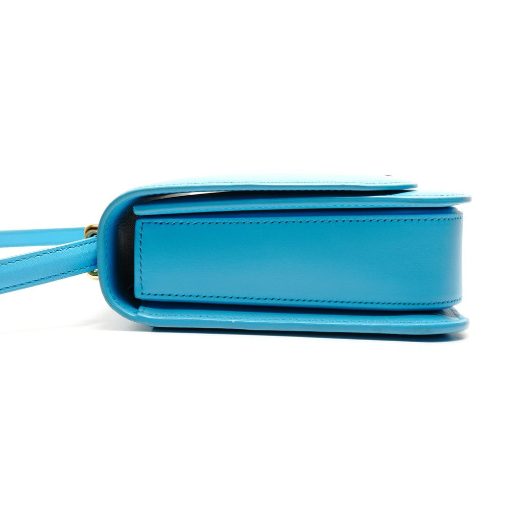 Loewe Shoulder Bag Goya Leather Turquoise Blue — view 3