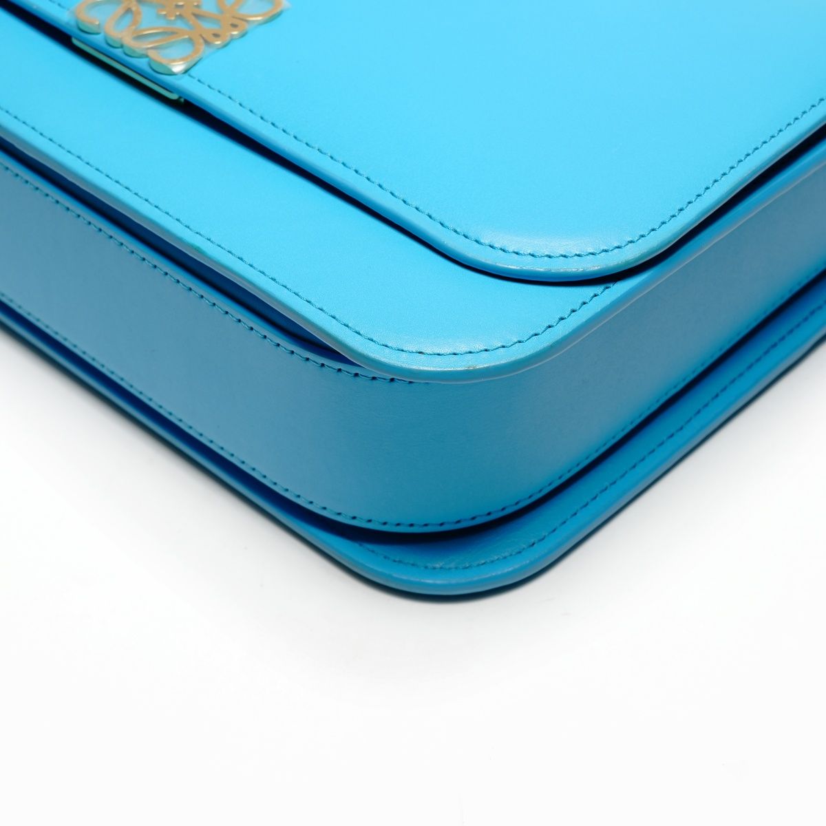Loewe Shoulder Bag Goya Leather Turquoise Blue — view 6