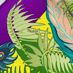 Hermes Carre 90 Mythiques Phoenix Silk Scarf Purple — view 7