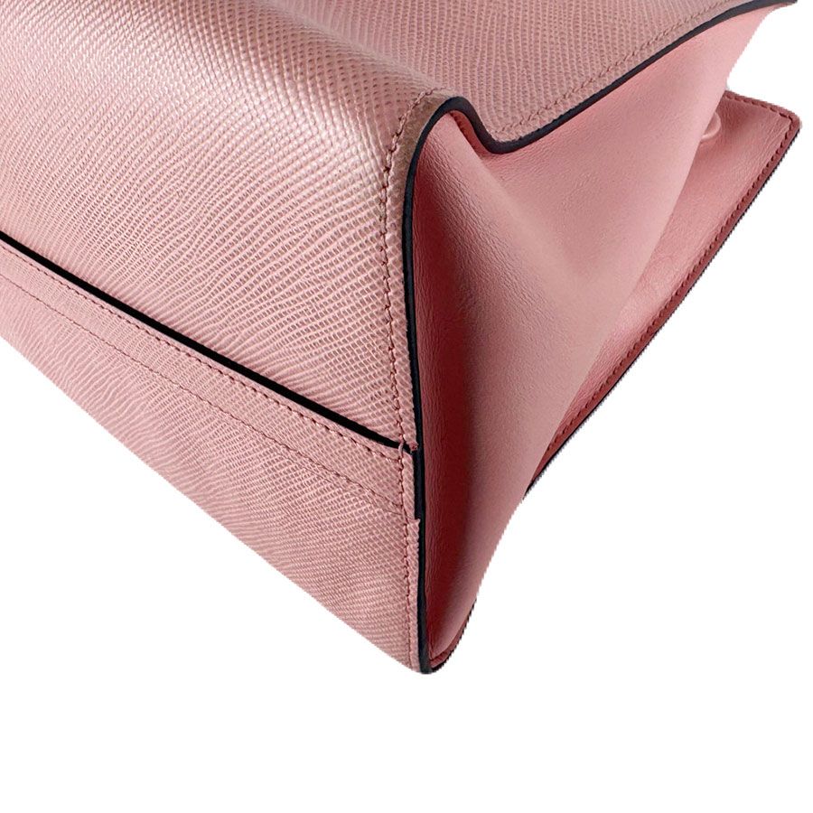 Prada Shoulder Bag Leather Pink — view 9