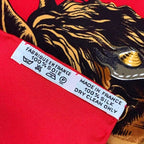 Hermes Carre 90 Chevaux de Trait Horse Silk Scarf Red — view 9