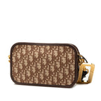 Dior Oblique Quake Brown Beige Canvas Leather — view 2