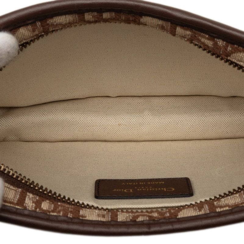 Dior Oblique Quake Brown Beige Canvas Leather — view 4