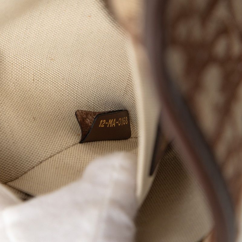 Dior Oblique Quake Brown Beige Canvas Leather — view 7