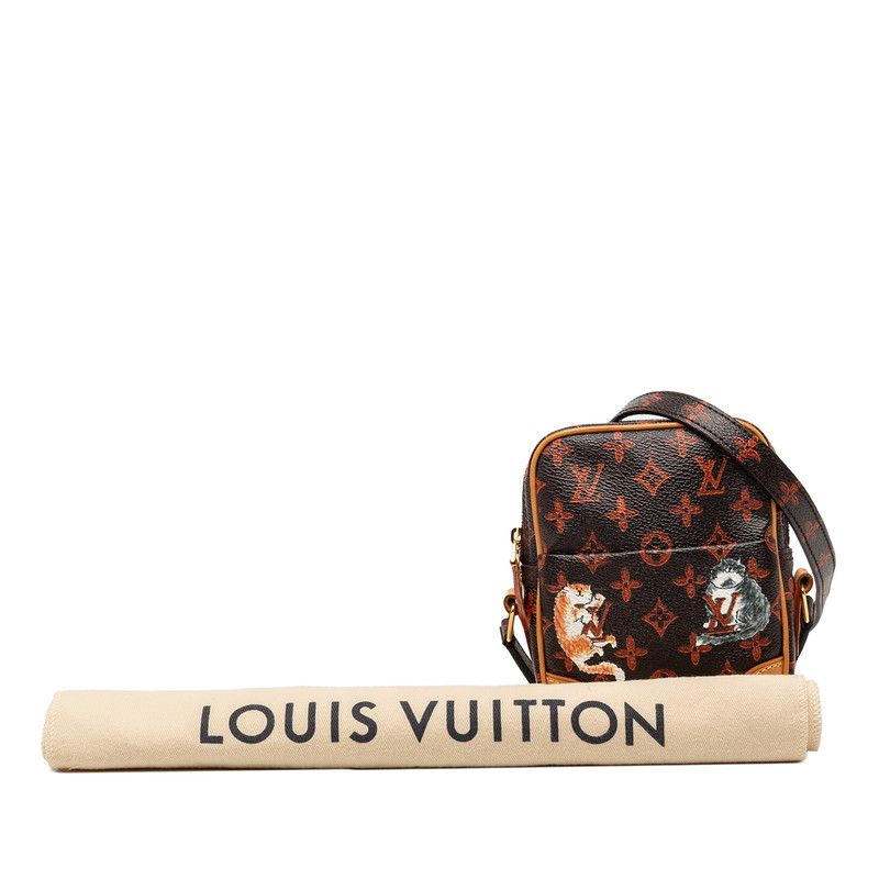Louis Vuitton Monogram Panum Set Dark Brown Orange Leather — view 7