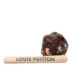 Louis Vuitton Monogram Panum Set Dark Brown Orange Leather — view 7