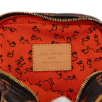 Louis Vuitton Monogram Panum Set Dark Brown Orange Leather — view 5