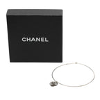 Chanel Camellia Necklace Choker Silver Metal — view 5