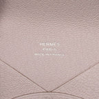 Hermes Calvi Card Case Business Holder Mauvepere Pink Chevre Misole — view 6