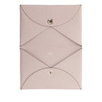 Hermes Calvi Card Case Business Holder Mauvepere Pink Chevre Misole — view 4