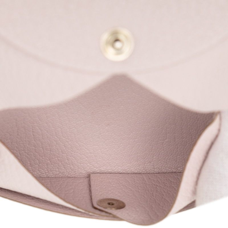 Hermes Calvi Card Case Business Holder Mauvepere Pink Chevre Misole — view 5