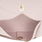 Hermes Calvi Card Case Business Holder Mauvepere Pink Chevre Misole — view 5