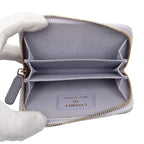 Chanel CC Logo Quilted 19 Card Case Zip Around Purple — view 4