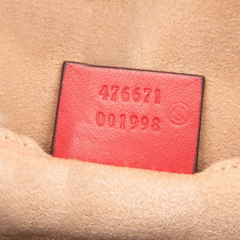 Gucci GG Marmont Backpack Red Leather — view 7