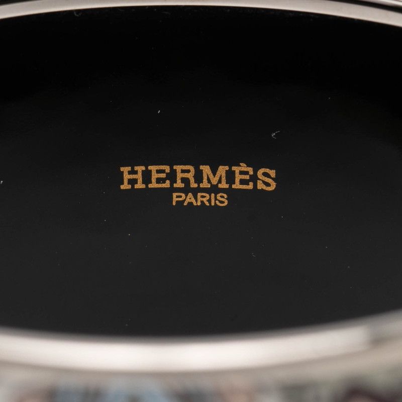 Hermes Enamel TGM Cloisonne Silver Multicolor Metal Belt — view 4