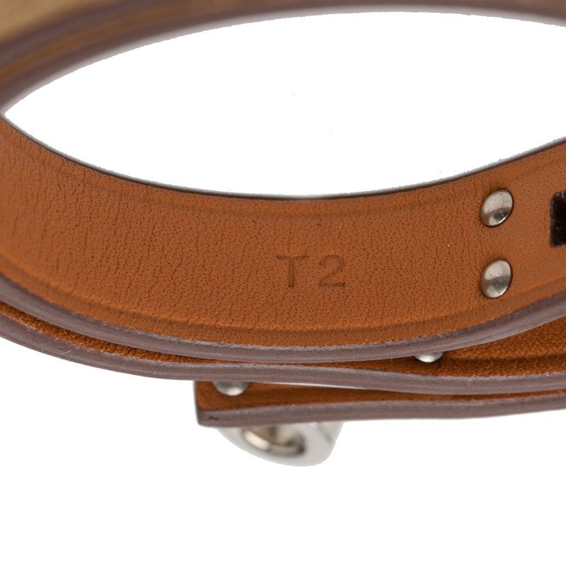 Hermes Mini Kelly Double Tour Bracelet Gold Chevre — view 6