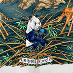 Hermes Carre 90 Sichuan Silk Scarf White — view 6
