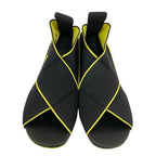 Bottega Veneta Sandals Shoes Jacket Logo Chunky Heel 35.5 Black Yellow — view 2