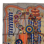 Hermes Carre 90 Lelaboratoire du Temps Laboratory of Time Scarf Silk Multicolor — view 3
