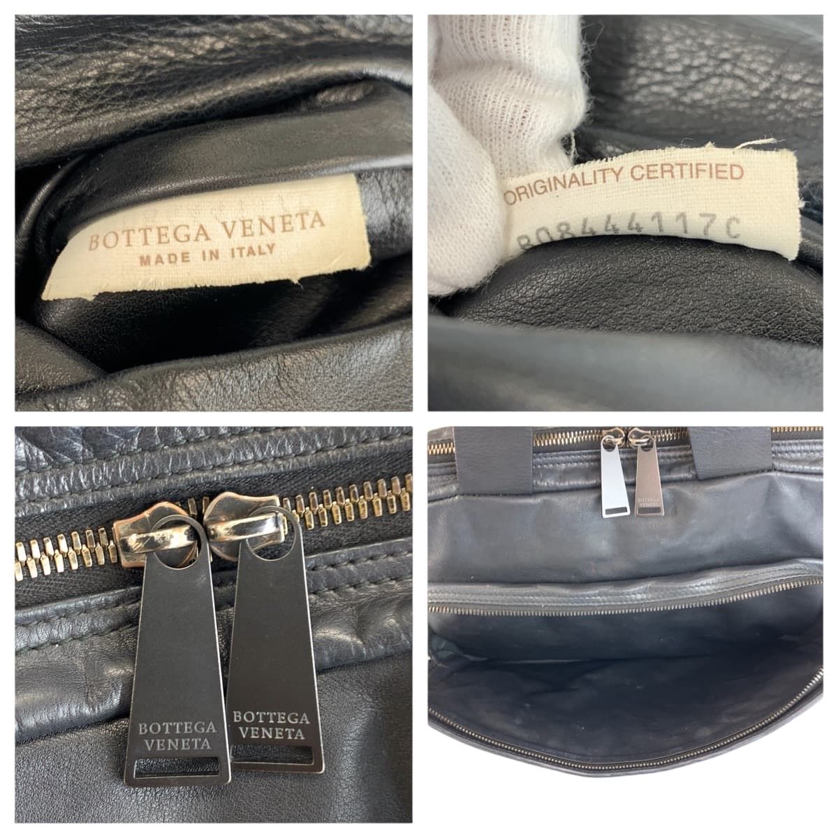 Bottega Veneta Maxi Intrecciato Black Leather Business Bag — view 3