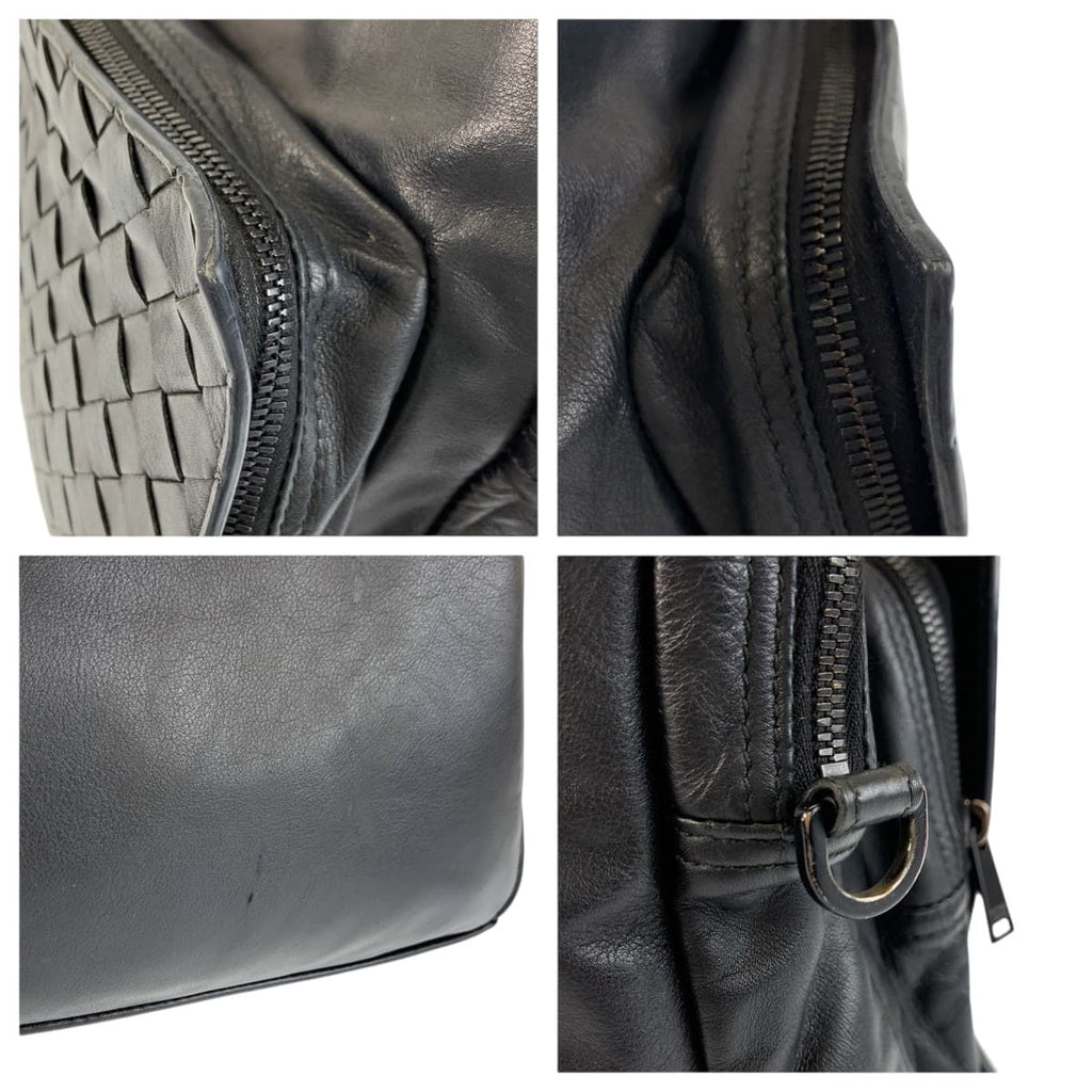 Bottega Veneta Maxi Intrecciato Black Leather Business Bag — view 5