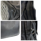 Bottega Veneta Maxi Intrecciato Black Leather Business Bag — view 5