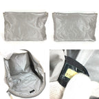 Chanel Shoulder Bag with Logo Pouch Rubber Gray — view 9