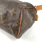 Louis Vuitton Shoulder Bag Mini Speedy Monogram Canvas Brown — view 6